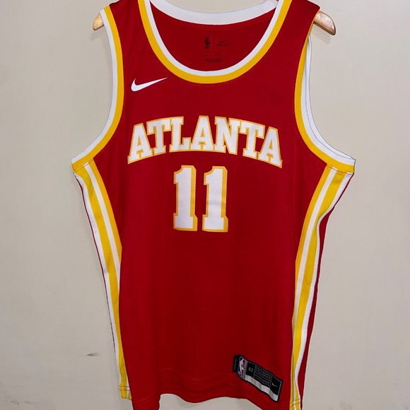 Nike NBA Atlanta Hawks Trae Young Icon Swingman Jersey Size 52 XL